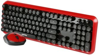 Комплект клавиатура+мышь мультимедийный Smartbuy 620382AG черно-красный (SBC-620382AG-RK)
