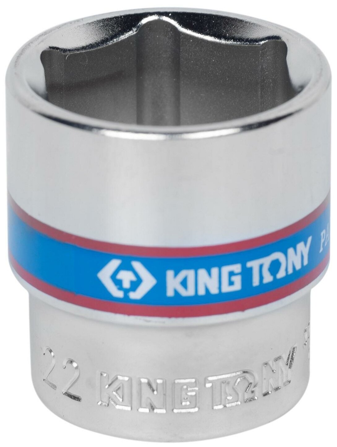 Головка торцевая стандартная шестигранная 3/8" 22 мм KING TONY 333522M