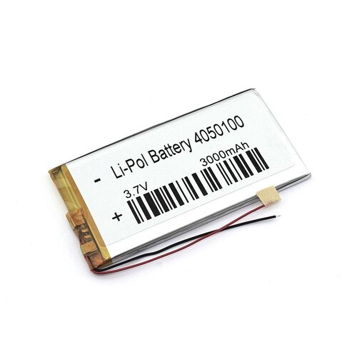 фото Аккумулятор li-pol (батарея) 4*50*100мм 2pin 3,7v 3000mah oem
