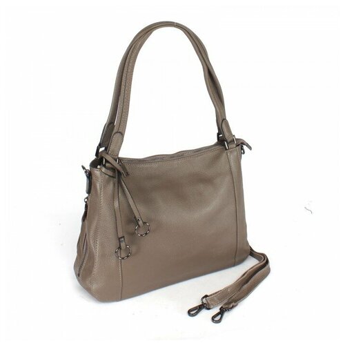 фото Сумка женская натуральная кожа gu 163-5559, 1отд+карм/перег, плечевой ремень, капучино 240878 аделия