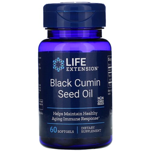 фото Life extension black cumin seed oil (масло семян черного тмина) 60 капсул