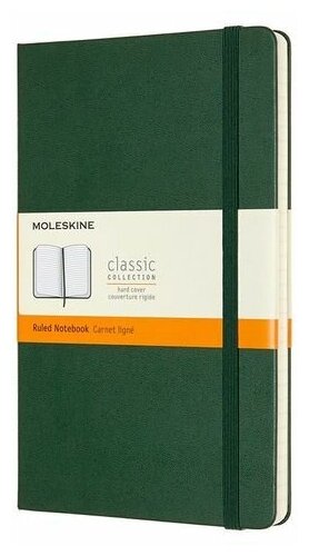 Блокнот Moleskine CLASSIC QP060K15 Large 130х210мм 240стр. линейка твердая обложка зеленый