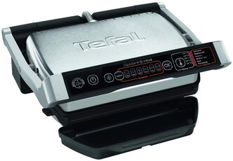 Гриль Tefal Optigrill GC706D34, нержавеющая сталь/черный