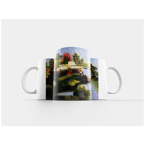 фото Кружка "ткани мебельно декоративные, пейзаж, вьетнам" 320 мл lotsprints