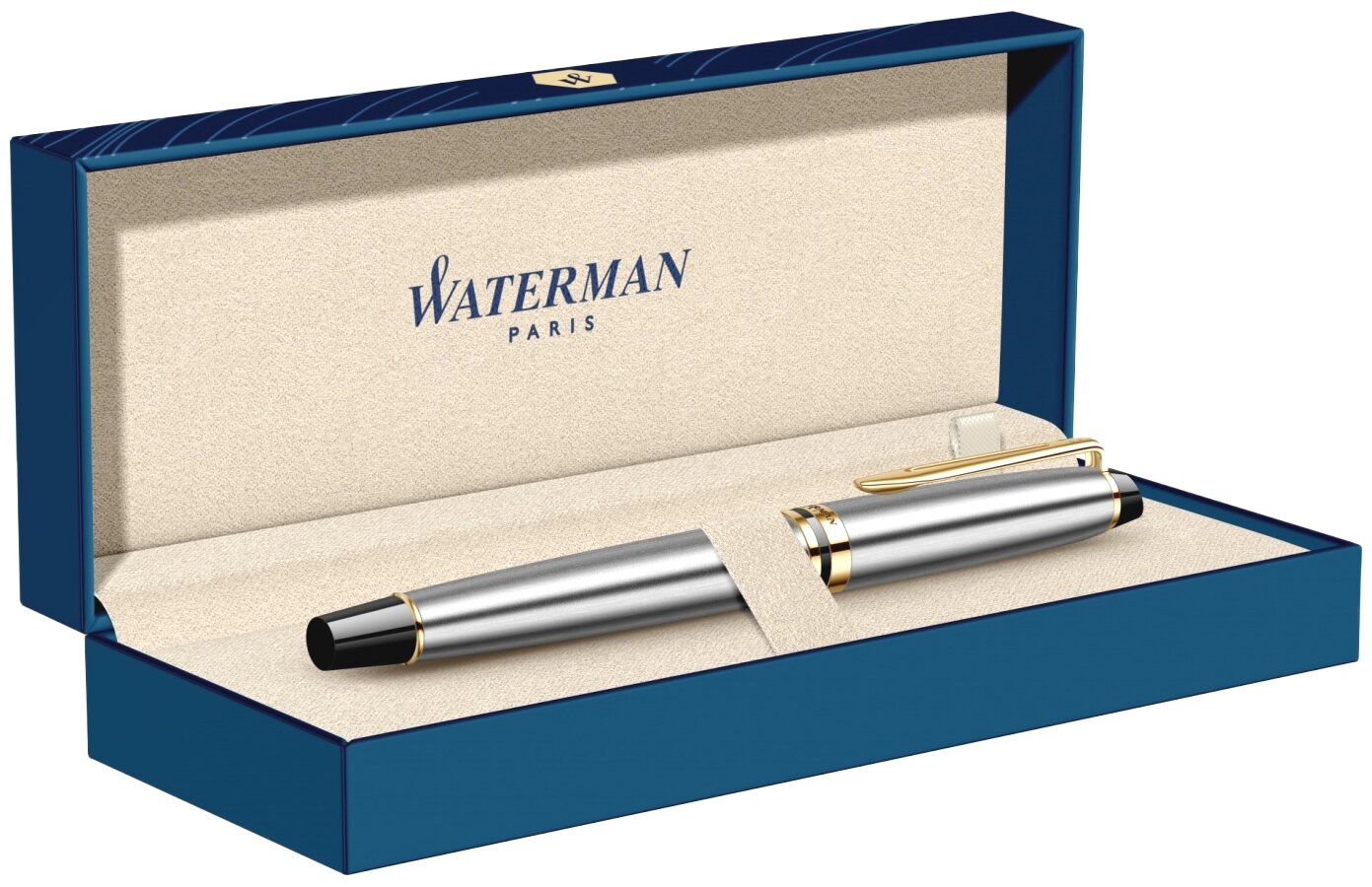 Ручка перьевая Waterman Expert 3 (CWS0951940) Stainless Steel GT F сталь подарочная коробка стреловидный пиш. наконечник круглая