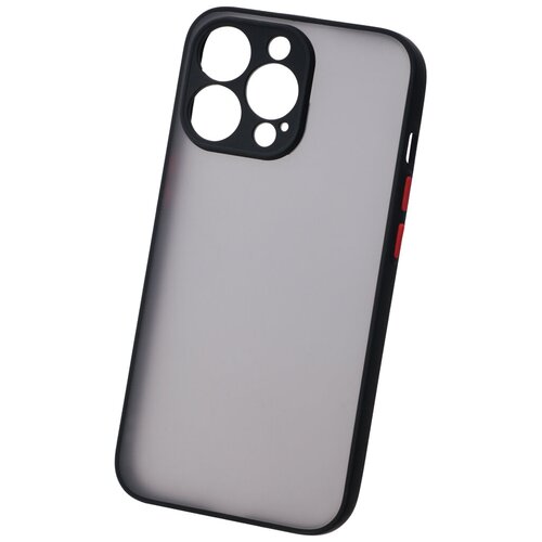 Панель пластиковая Unbroke для iPhone 13 Pro Max, Matt&color case with camera protection, чёрная