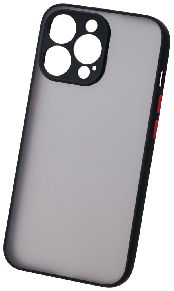 Чехол накладка UNBROKE matt&color case with camera protection для iPhone 13 Pro, черная - фото №1