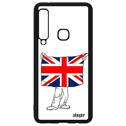 фото Стильный чехол для смартфона // samsung galaxy a9 2018 // "флаг английский с руками" государственный туризм, utaupia, белый