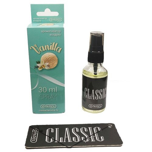 Ароматизатор елка+спрей contact Classic Vanilla 30 мл