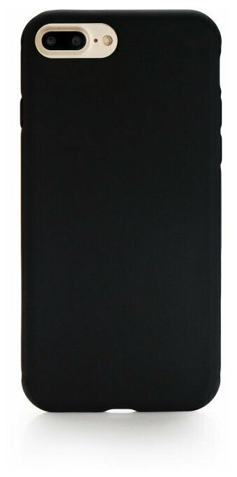 Чехол накладка для iPhone 7 Plus с подкладкой из микрофибры / для айфон 7 плюс / черный