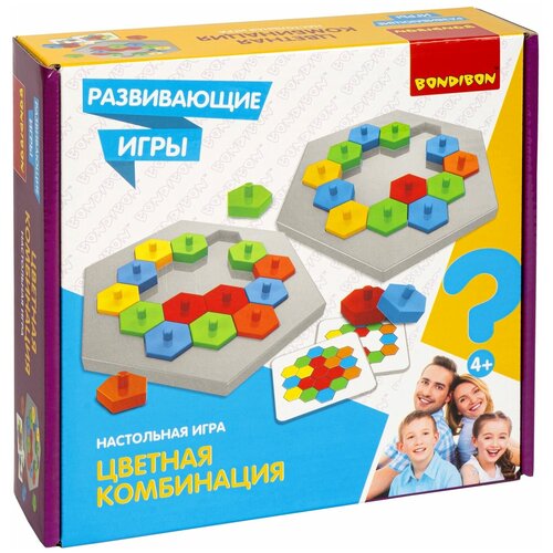 Развивающие игры Bondibon «цветная комбинация» (ВВ5165)