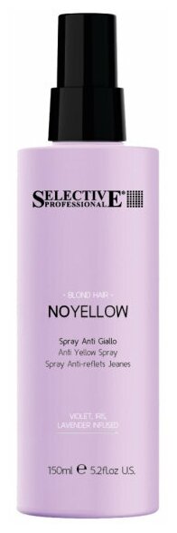 Selective Professional Спрей для волос NO YELLOW несмываемый для устранения нежелательных желтых оттенков, 150 мл