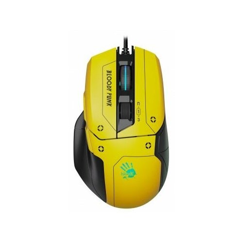 Мышь A4Tech Bloody желтыйчерный оптическая 10000dpi USB 11but 369200₽