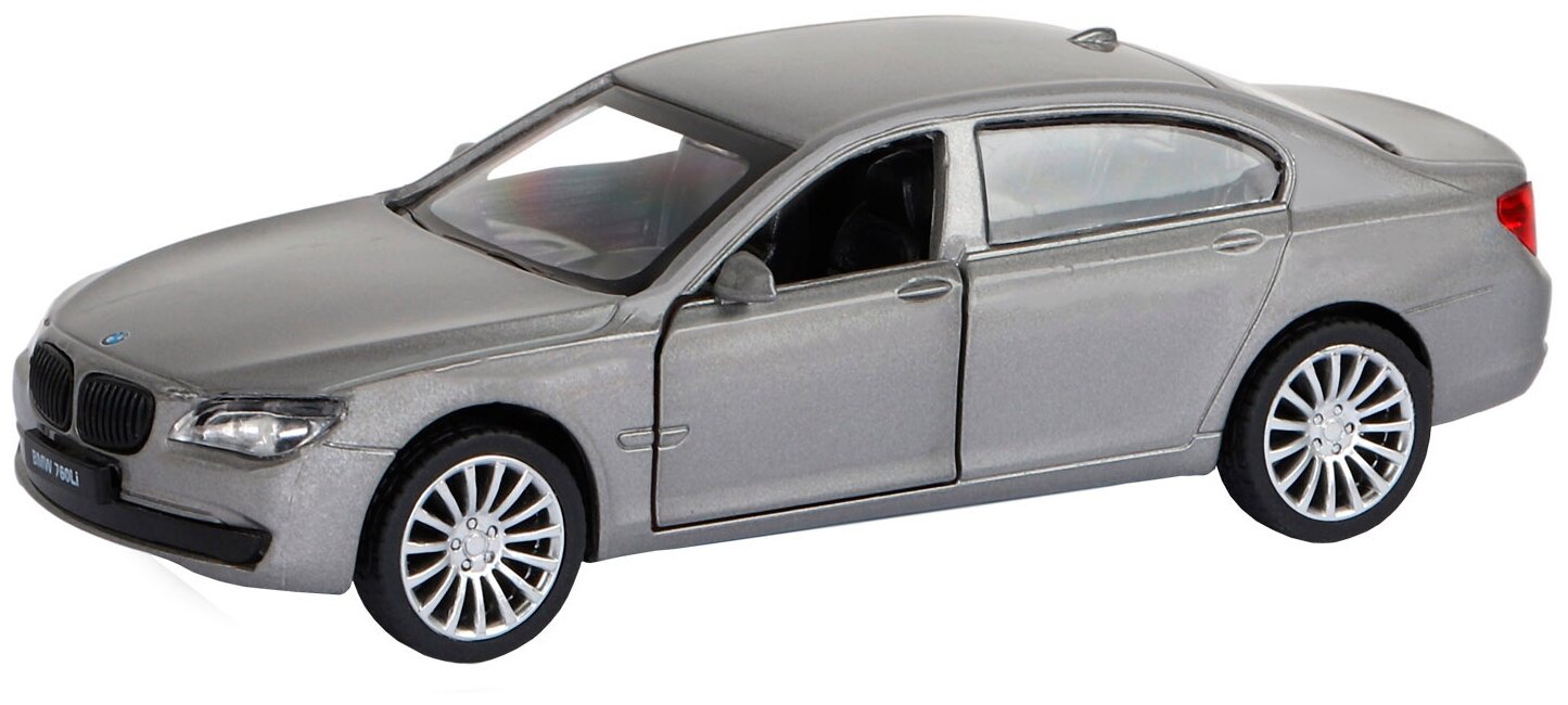 Машинка металлическая Автопанорама 1:46 BMW 760 LI, серый, инерция JB1251260