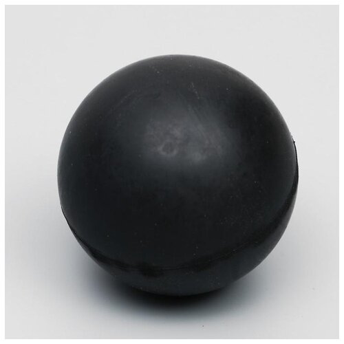 фото Игрушка зооник "цельнорезиновый мяч", 8 см, черный