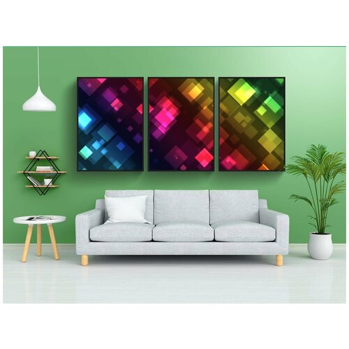 фото Набор модулных постеров для интерьера "обои, справочная информация, фоновое изображение" 60x90 см. в тубусе, без рамки lotsprints