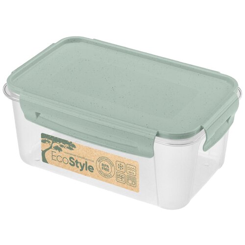 Filalex Контейнер Lock&OK, 12.2x18.6 см, зеленый флэк, 1 шт.