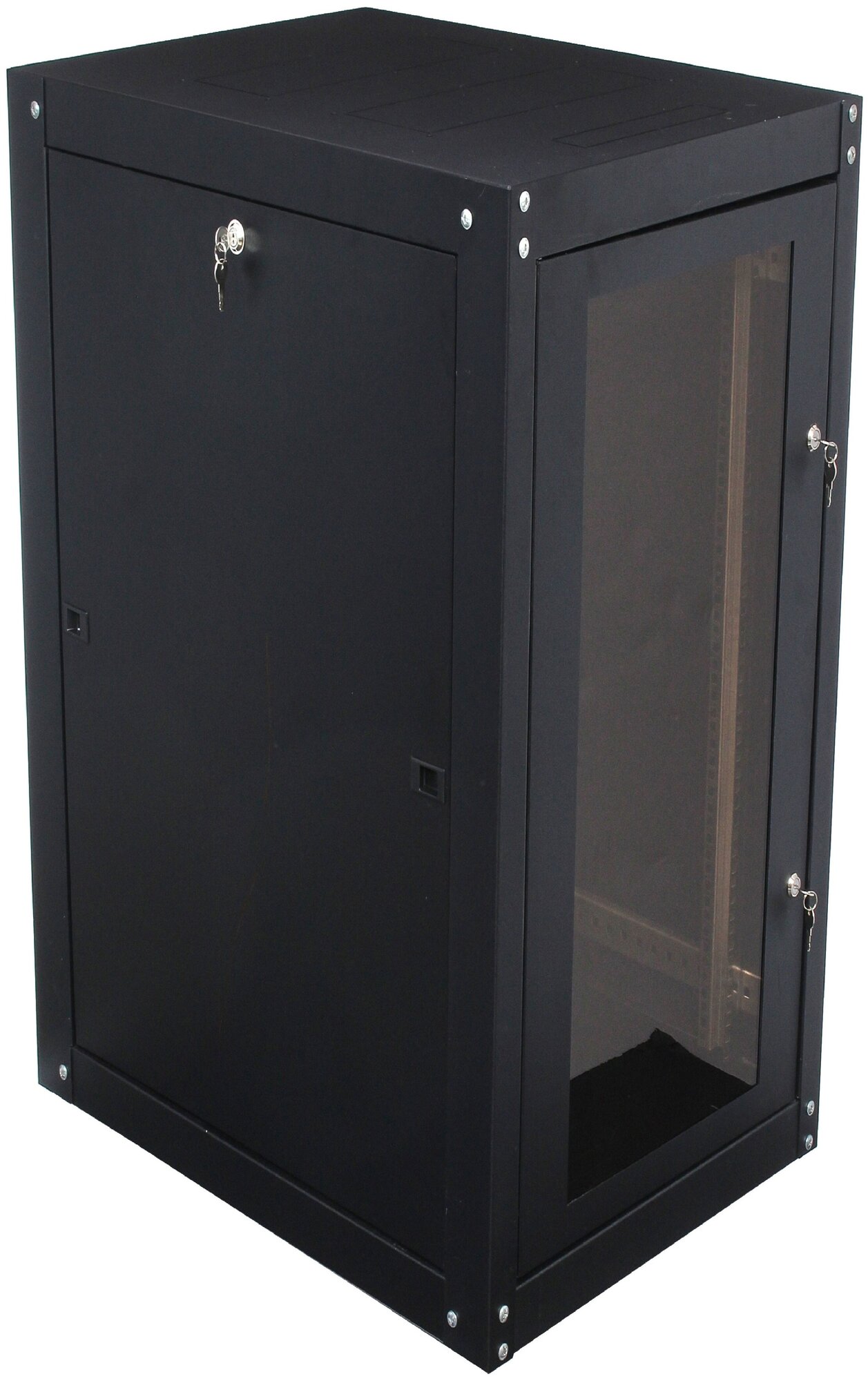 Шкаф телекоммуникационный 19 дюймов 25U 600x600 черный B256060BWTWOF-RU