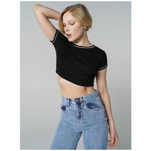 фото Футболка с кор.рукавом твое 78779 размер xs, черный, women