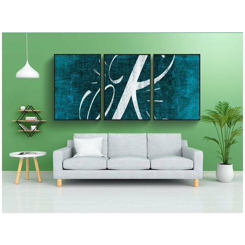 фото Набор модулных постеров для интерьера "письмо, алфавит, abc" 60x90 см. в тубусе, без рамки lotsprints