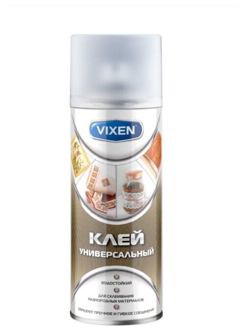 VIXEN Клей универсальный, аэрозоль - фотография № 3