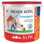 Краска акриловая Alpa Fasade Acryl влагостойкая матовая - изображение