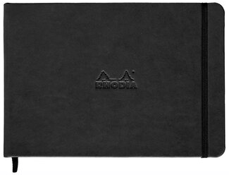 Блокнот в точку Rhodia "Webnotebook" Пейзаж А5 96 л 90 г, черный, листы: слоновая кость