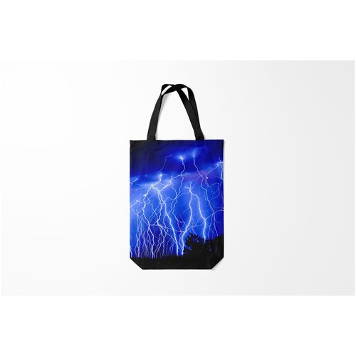 фото Сумка-шоппер / 31х42 см / популярные иллюстрации / природа молнии burnettie