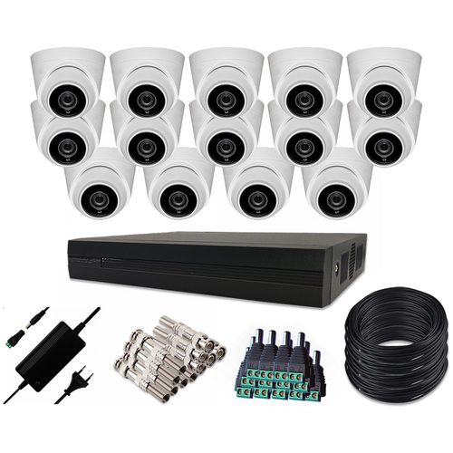 Готовый комплект AHD видеонаблюдения 14 внутренних камер 2MP ST KIT-A142HDIN-L