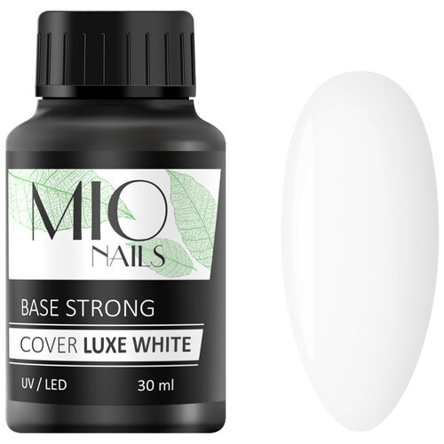 MIO Nails Базовое покрытие Cover Base Strong Luxe, white, 30 мл, 30 г