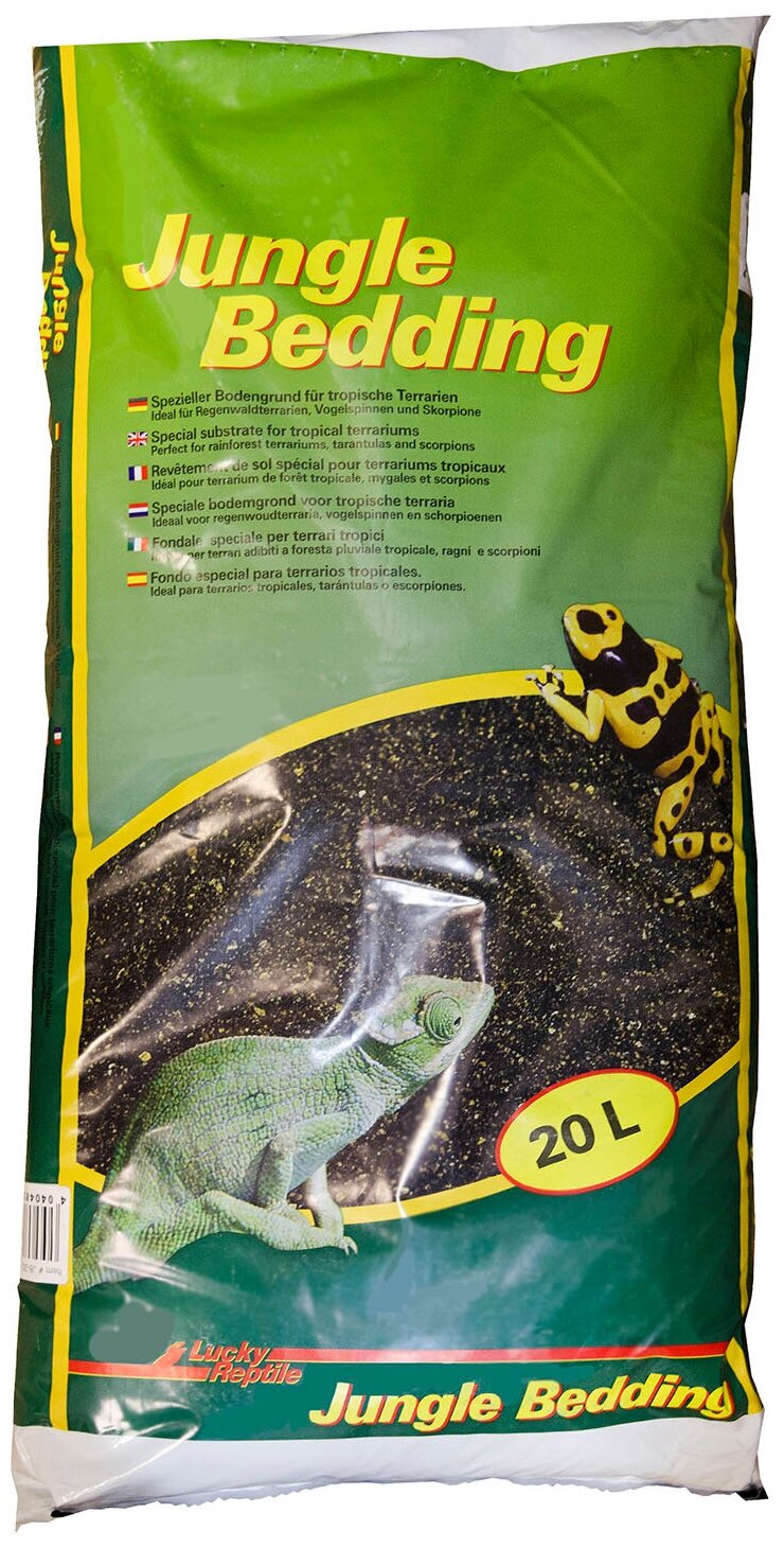 Субстрат для террариумов LUCKY REPTILE "Jungle Bedding", черный, 20л (Германия)