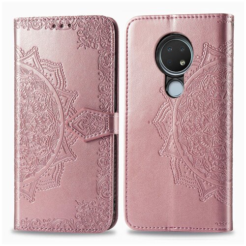 фото Чехол-книжка mypads для nokia 7.2/ nokia 6.2 розовый с красивыми загадочными узорами женский детский прикольный необычный