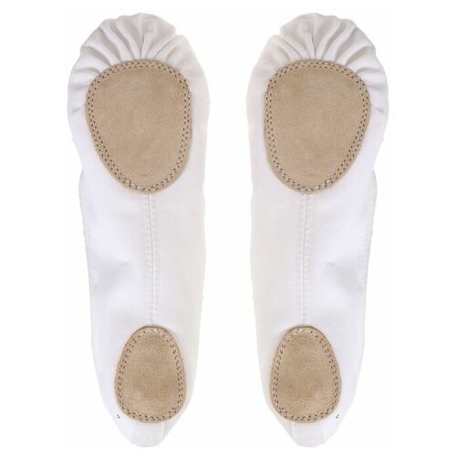 фото Балетки тиковые, длина по стельке 22,5 см, цвет белый no name
