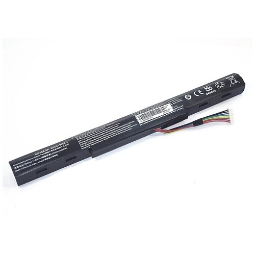 Аккумуляторная батарея iQZiP для ноутбука Acer Aspire E15 (AS16A5K-4S1P) 14.6V 2200mAh OEM черная аккумулятор для ноутбука acer aspire 14 8v 2200mah