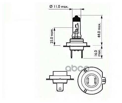 Лампа Накаливания Галогенная H7 White 12v 55w Px26d SCT арт. 202136