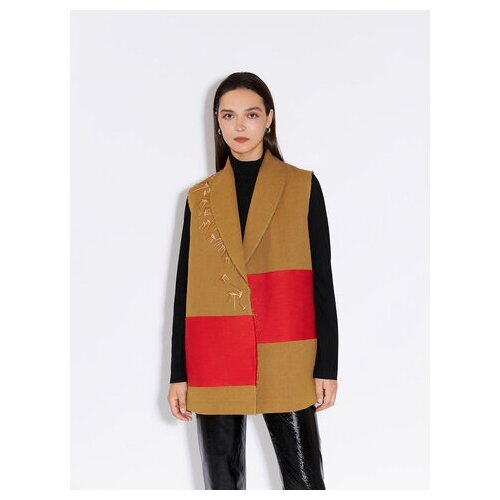 фото Жилет с вышивкой ola ola (fw21/02_05/be) l