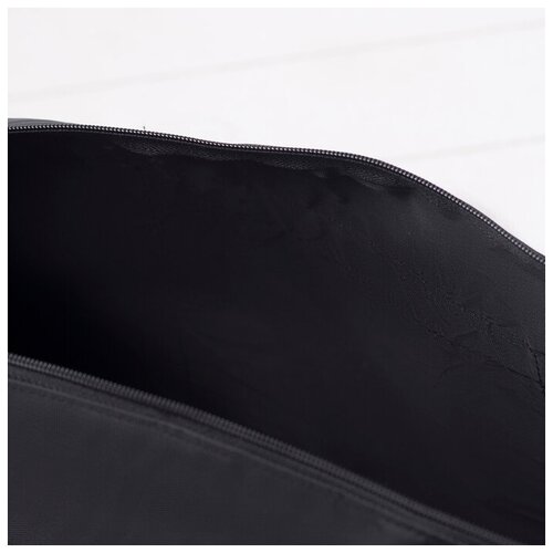 фото Сумка спортивная, отдел на молнии, 3 наружных кармана, длинный ремень, цвет чёрный сарабелла