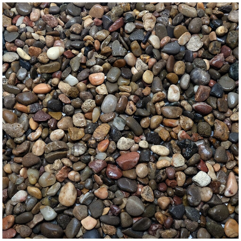DECOTOP Ontario - Природный светло-бежевый гравий, 2-10 мм, 15 кг/9 л - фотография № 1