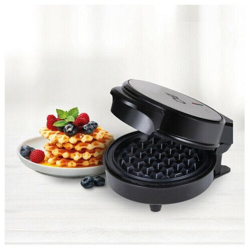 BQ ST1002 Black-Steel WAFFLE мини вафельница leben 550 вт антипригарное покрытие