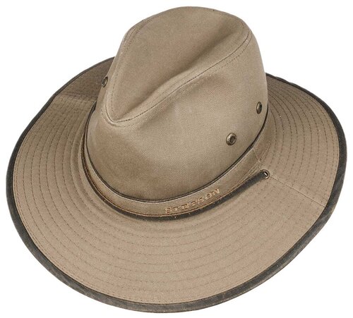 Шляпа STETSON арт. 2591101 TRAVELLER COTTON (коричневый), размер 61