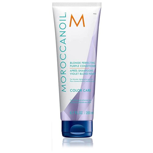 BLONDE PURPLE CONDITIONER оттеночный кондиционер Moroccanoil 200 мл тонирующий шампунь с фиолетовым пигментом для нейтрализации желтого тона волос moroccanoil blonde perfecting purple shampoo