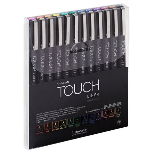 фото Touch liner brush набор линеров 12 цв0.1 мм 4305012 1 шт.