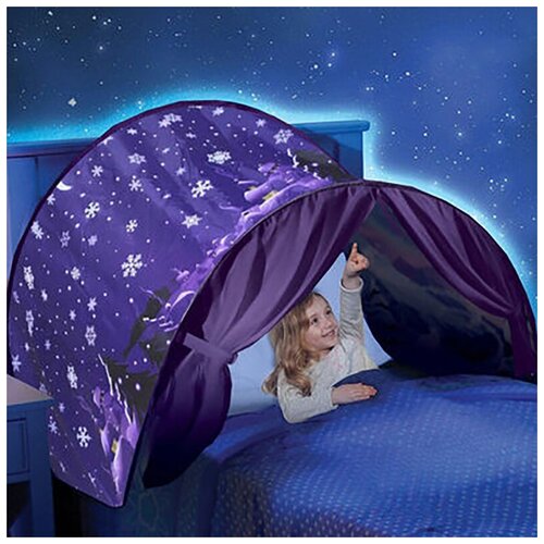 фото Игровой тент палатка для детской кровати dream tents снежинки