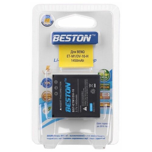 Аккумулятор для фотоаппаратов BESTON BENQ BST-ET-M1/DV-10-H, 1450 мАч