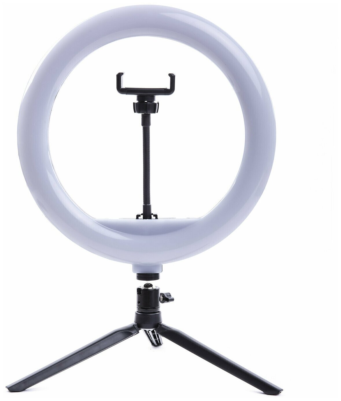 Кольцевая светодиодная лампа 26 см для предметной съемки и макияжа / кольцевая лампа с настольным штативом