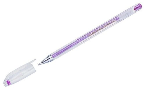 Ручка гелевая, металлик, розовая (12 штук в комплекте) (количество товаров в комплекте: 12)