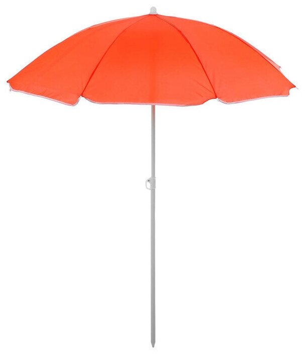 Зонт пляжный Классика, d-150 cм, h-170 см, цвет - фотография № 1