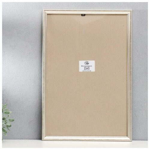 Фоторамка пластик 30х45 см состаренное серебро пластиковый экран 868₽