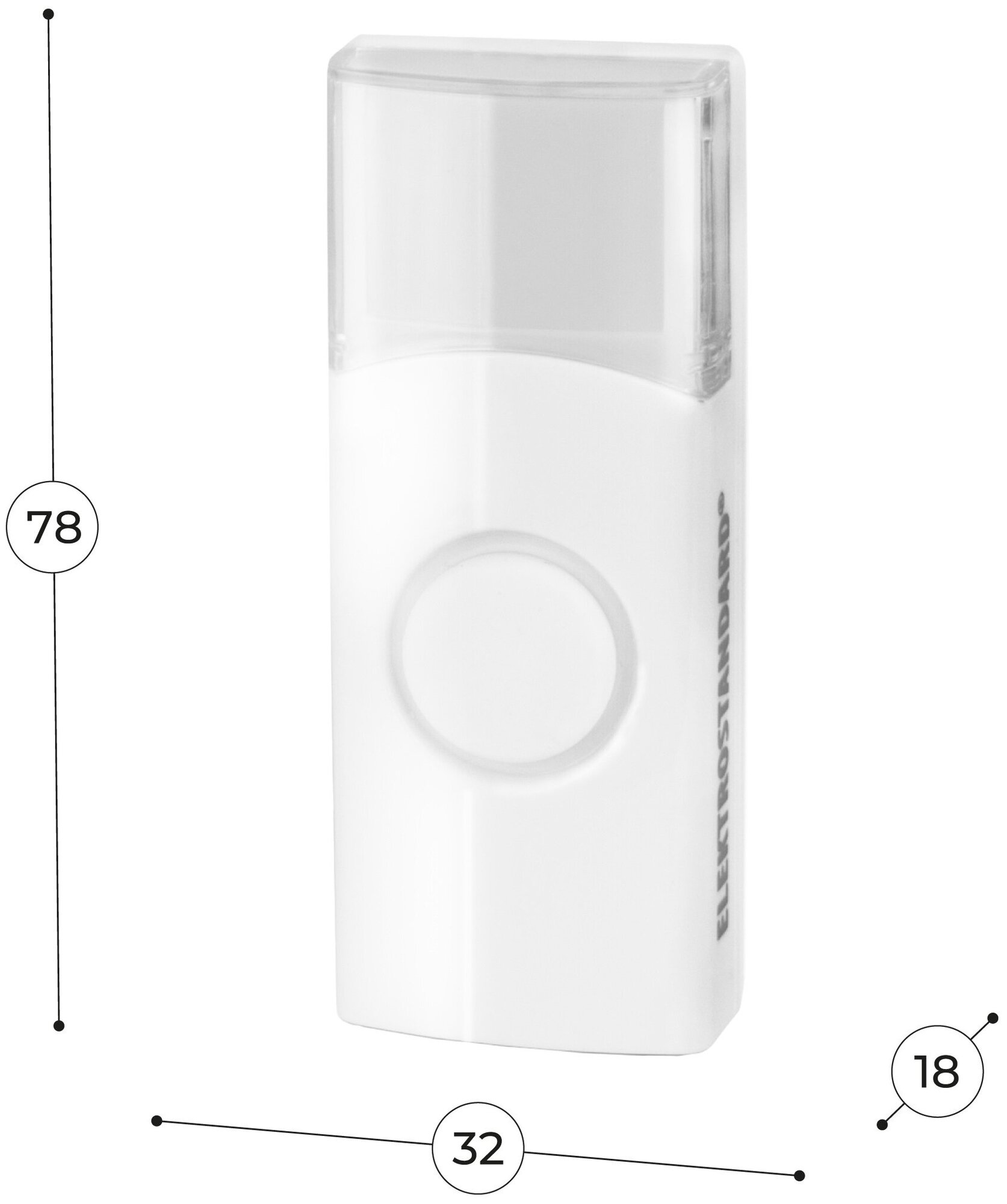 Кнопка звонка Elektrostandard DBB01WL 4690389037214 - фото №2