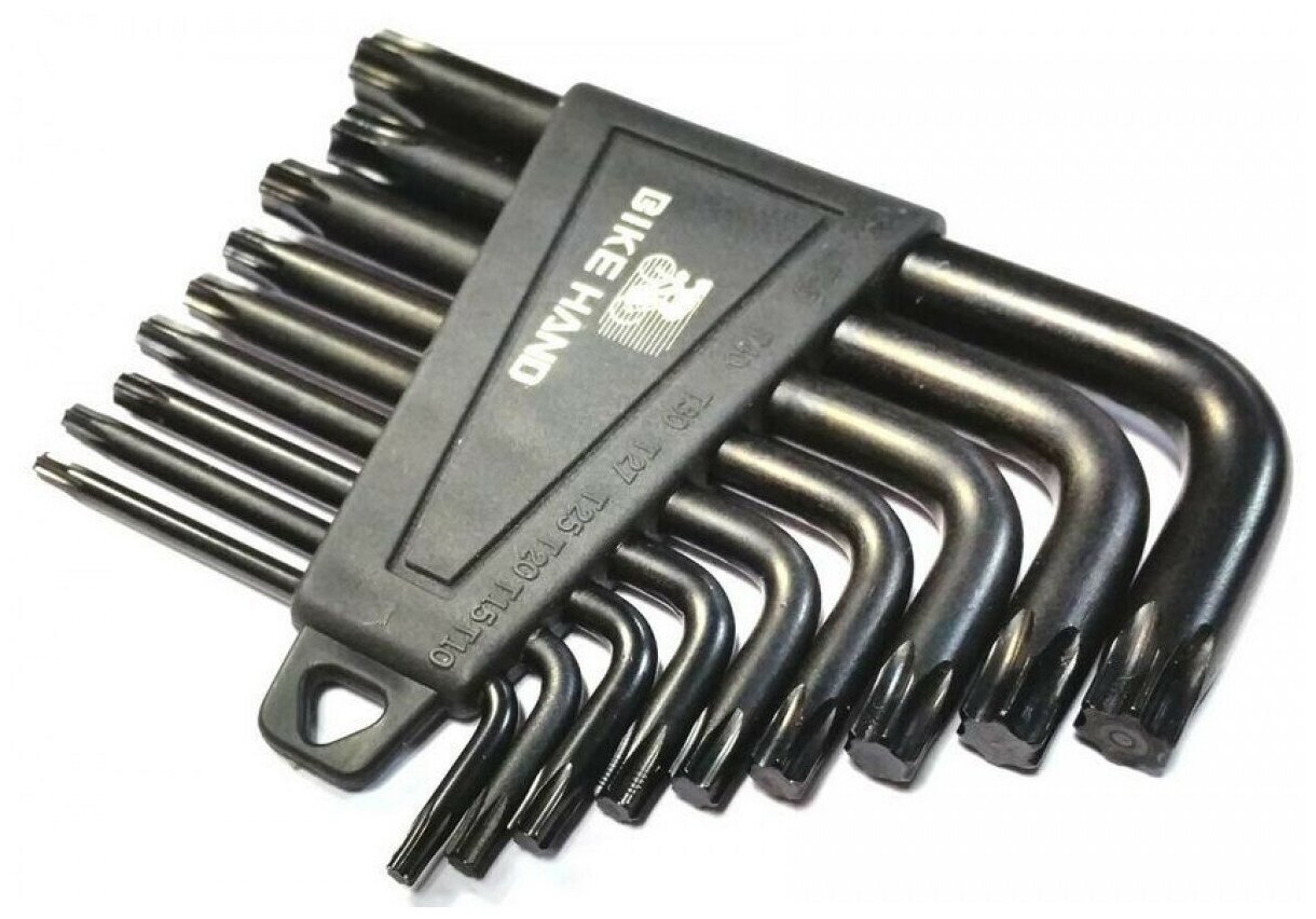 Набор BIKEHAND TORX YC-633S Г-образный "звездочка" T10/T15/T20/T25/T27/T30/T40/T45/T50